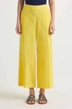 Clearance Maliparmi PANTALÓN DYED COTTON Amarillo