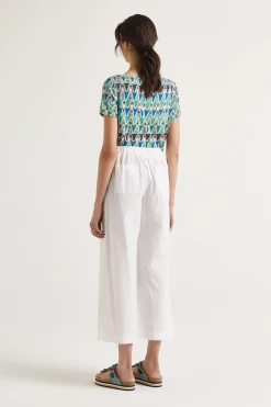Sale Maliparmi PANTALÓN DYED COTTON Blanco