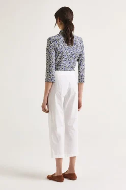 Hot Maliparmi PANTALÓN DYED COTTON Blanco