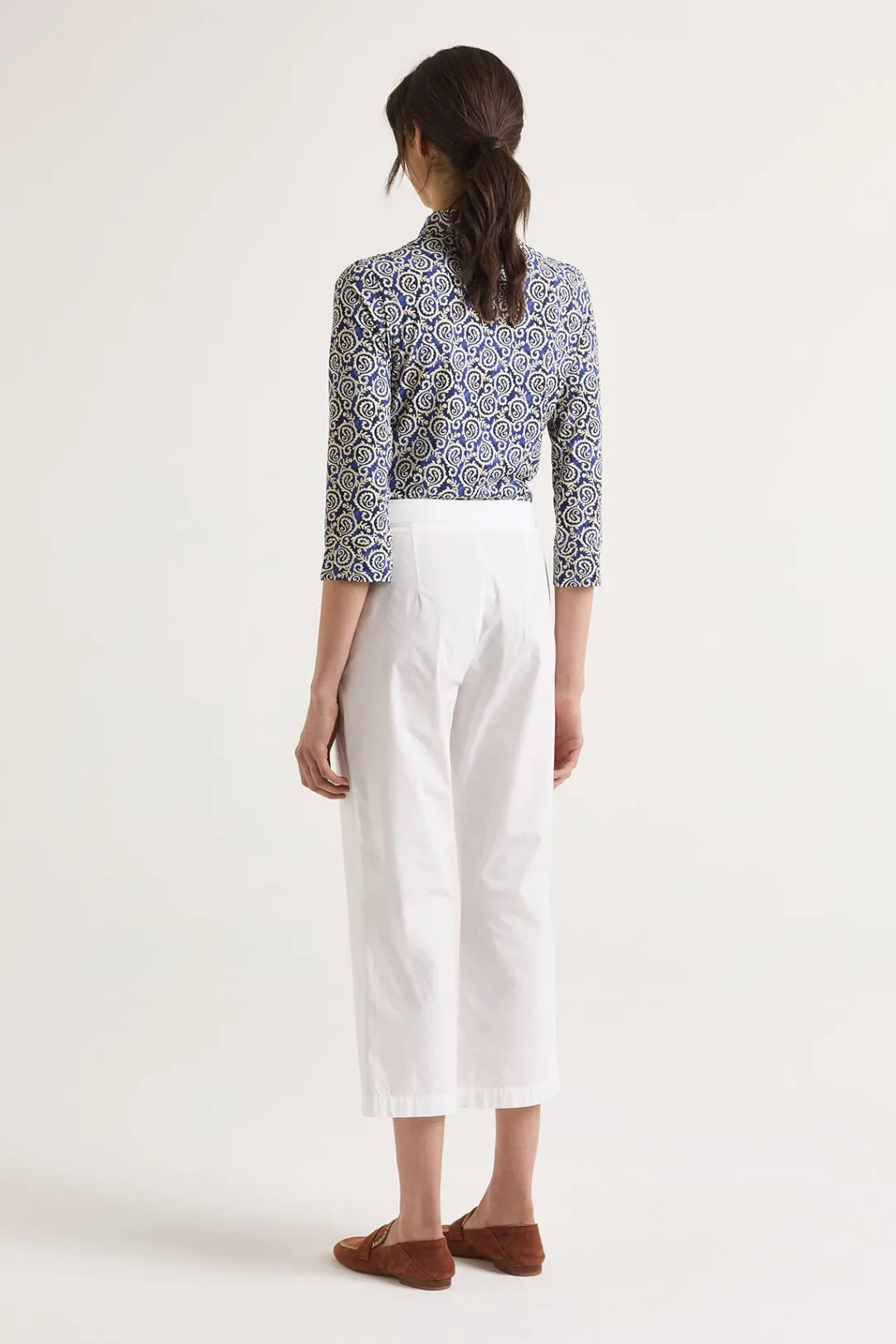 Hot Maliparmi PANTALÓN DYED COTTON Blanco