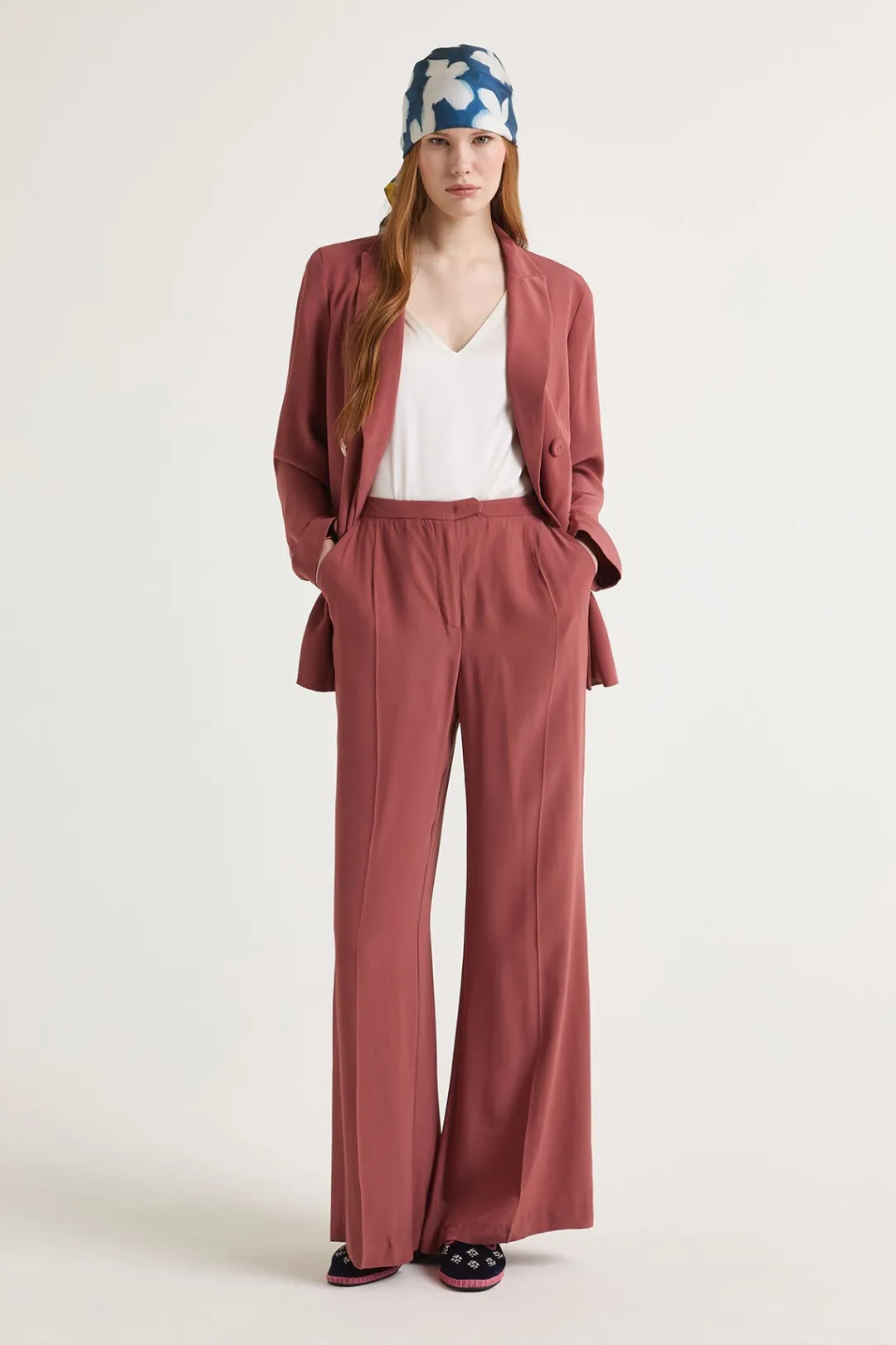 Outlet Maliparmi PANTALÓN ENVERS CADY Rojo Cedro