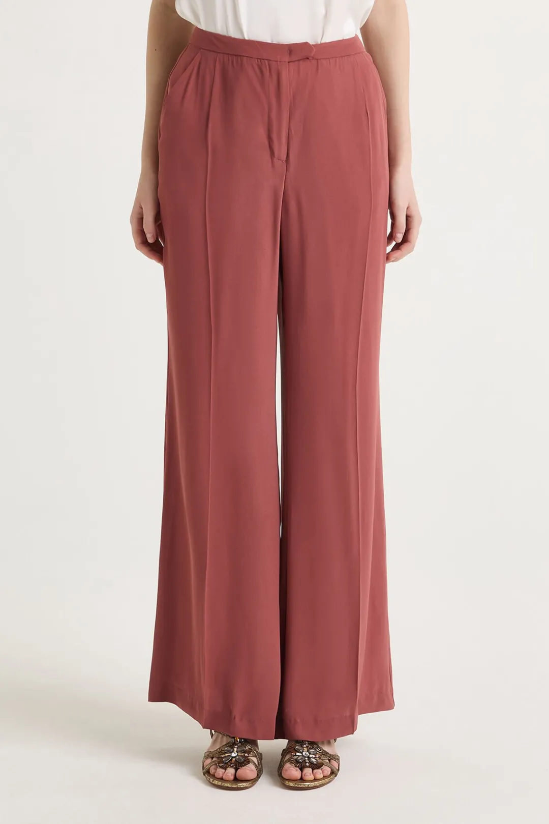 Outlet Maliparmi PANTALÓN ENVERS CADY Rojo Cedro