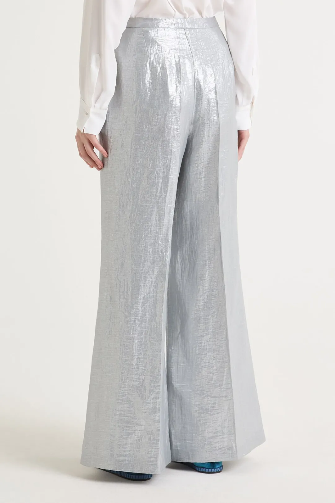 Sale Maliparmi PANTALÓN EXCLUSIVE LINEN Plateado