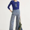 New Maliparmi PANTALÓN FLOWER BATIK Azul