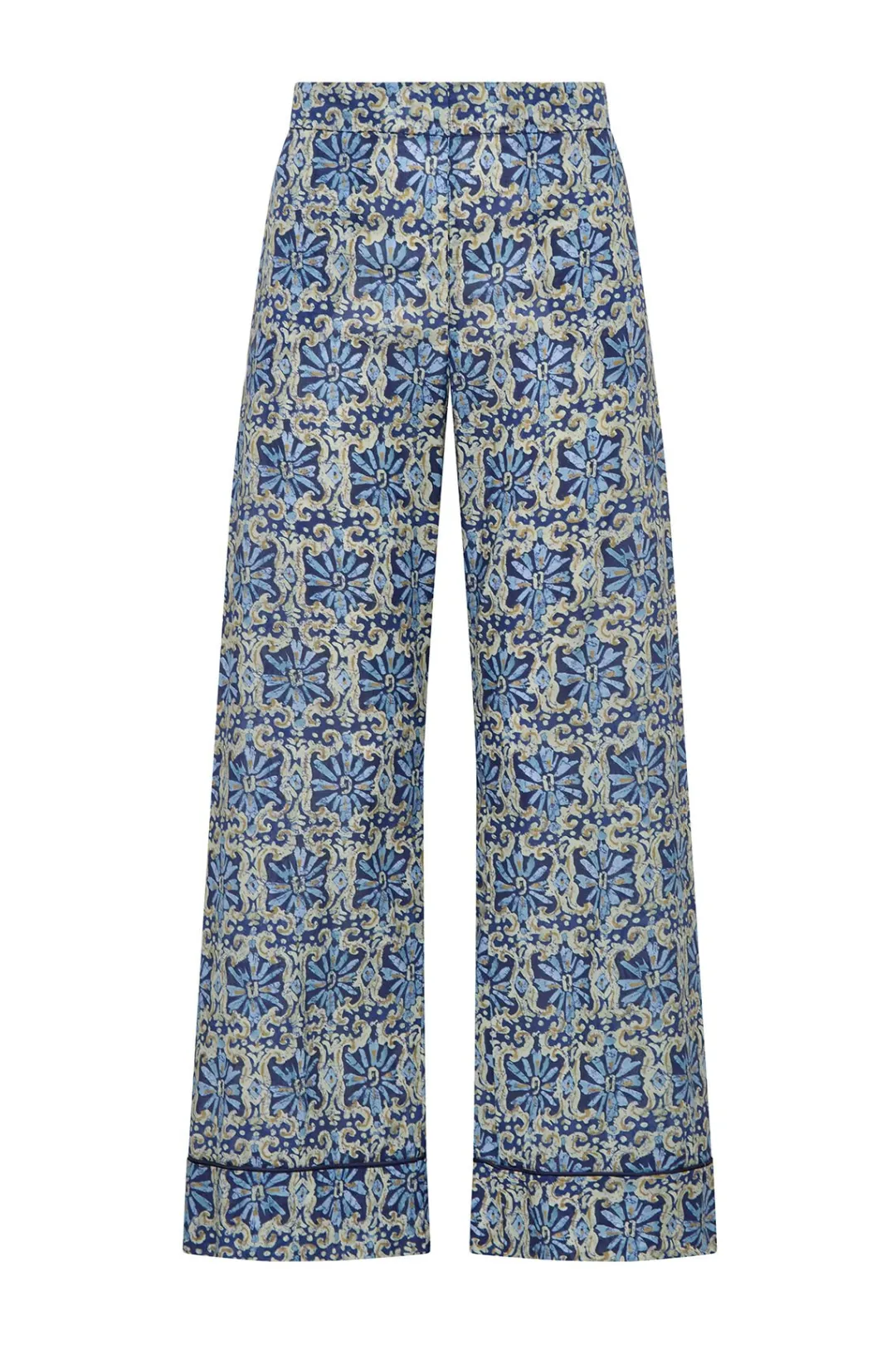 New Maliparmi PANTALÓN FLOWER BATIK Azul