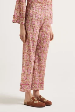Fashion Maliparmi PANTALÓN FLOWER BATIK Rosa