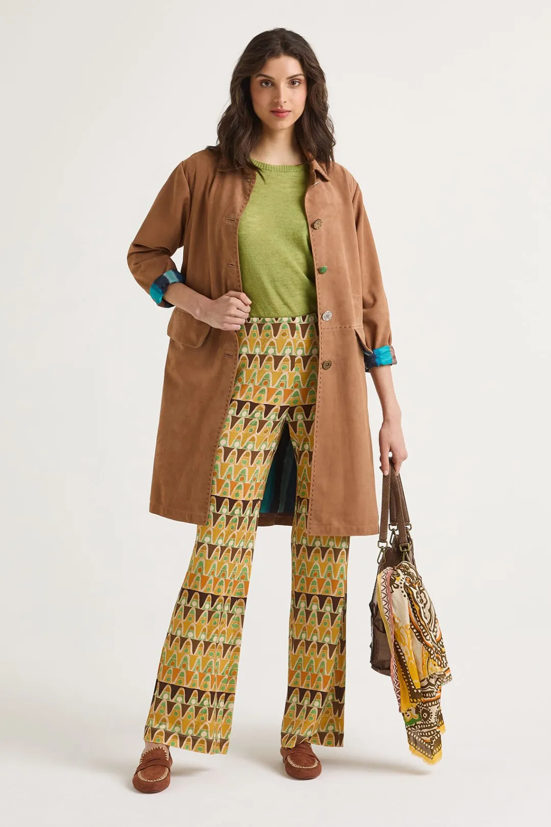 Sale Maliparmi PANTALÓN GEOMETRIC MIMOSA Amarillo