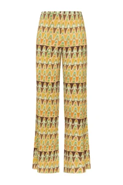 Sale Maliparmi PANTALÓN GEOMETRIC MIMOSA Amarillo