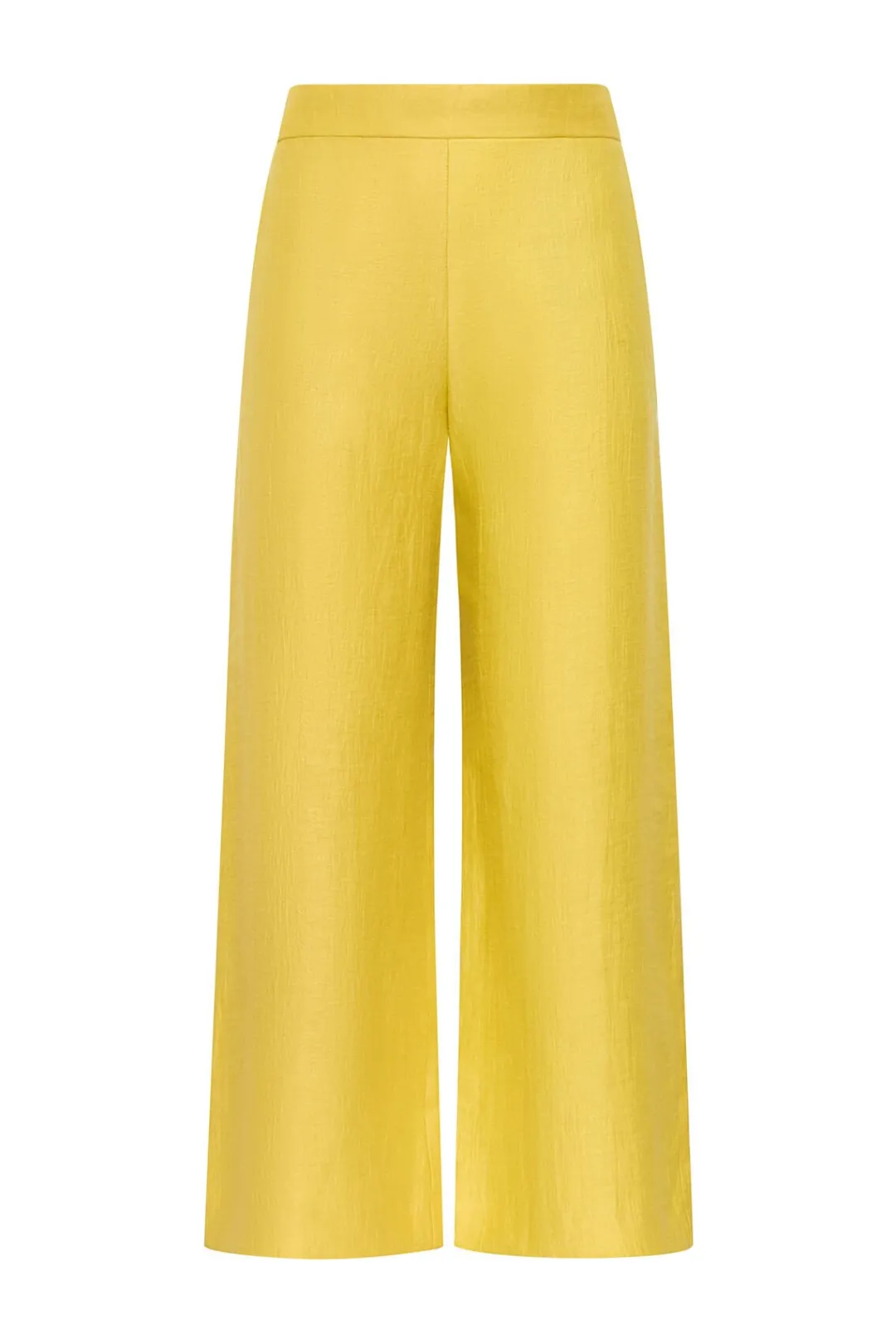 Fashion Maliparmi PANTALÓN LINEN JACQUARD Amarillo