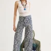 Fashion Maliparmi PANTALÓN MAGICAL FLOWER Azul