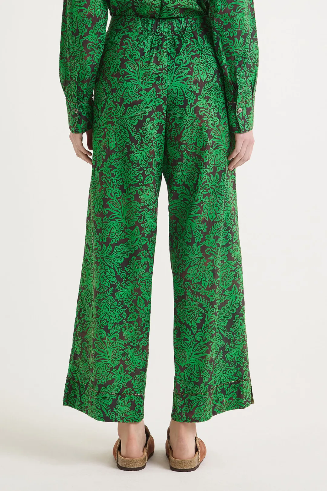 New Maliparmi PANTALÓN MAGICAL FLOWER Marrón