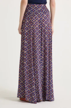 Clearance Maliparmi PANTALÓN MAGNOLIA BATIK Azul