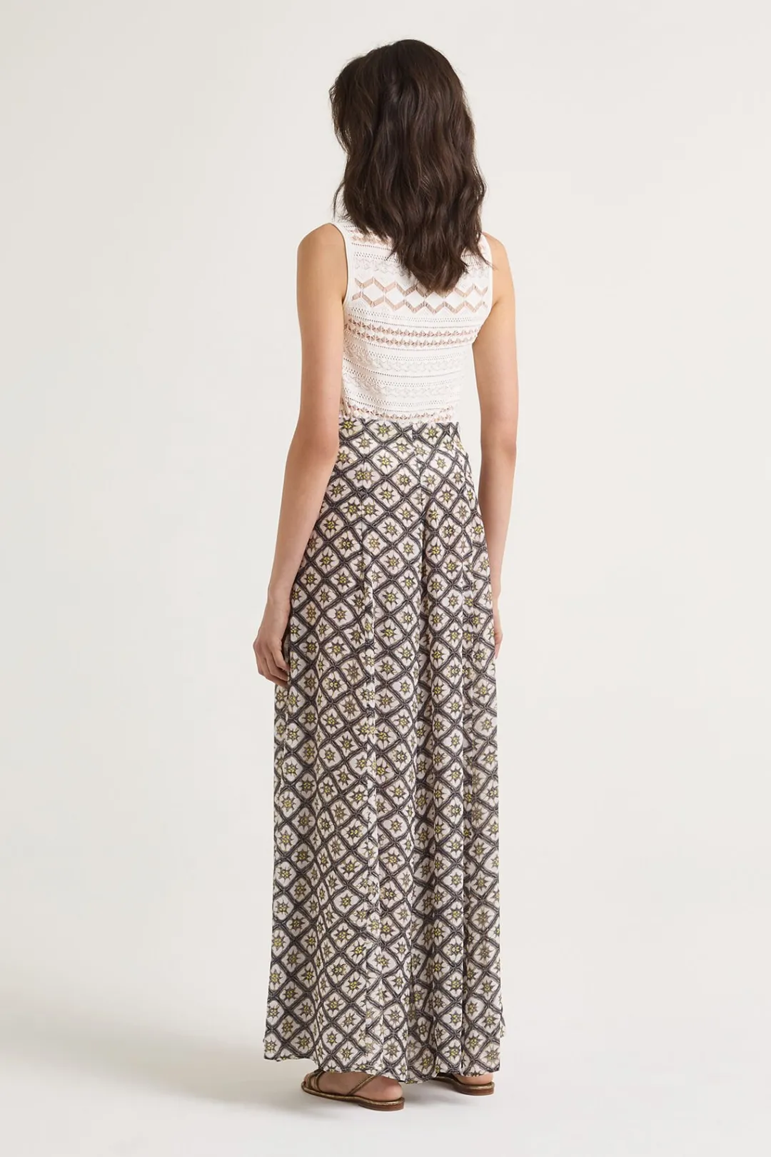 Online Maliparmi PANTALÓN MAGNOLIA BATIK Gris