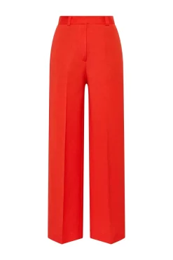 Clearance Maliparmi PANTALÓN MAGNOLIA LINEN Rojo claro