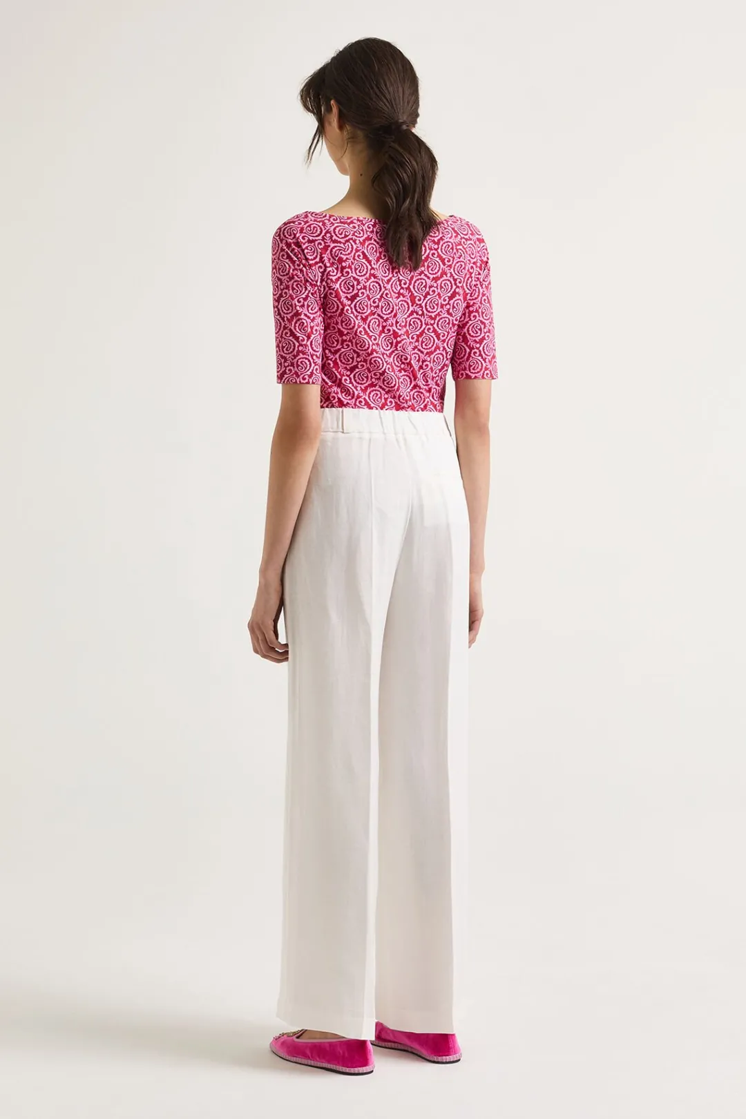 Hot Maliparmi PANTALÓN MAGNOLIA LINEN Blanco