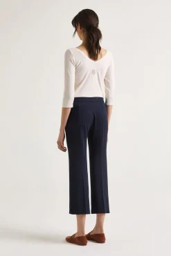 Online Maliparmi PANTALÓN MILANO STITCHING Azul noche