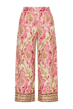 Clearance Maliparmi PANTALÓN MIRTLE PAISLEY Rosa