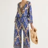 Discount Maliparmi PANTALÓN MIRTLE PAISLEY Azul