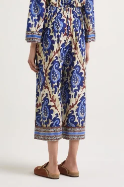 Discount Maliparmi PANTALÓN MIRTLE PAISLEY Azul