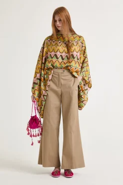 New Maliparmi PANTALÓN SARTORIAL GABARDINE Crema café