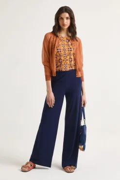 Discount Maliparmi PANTALÓN SOFT JERSEY Azul noche