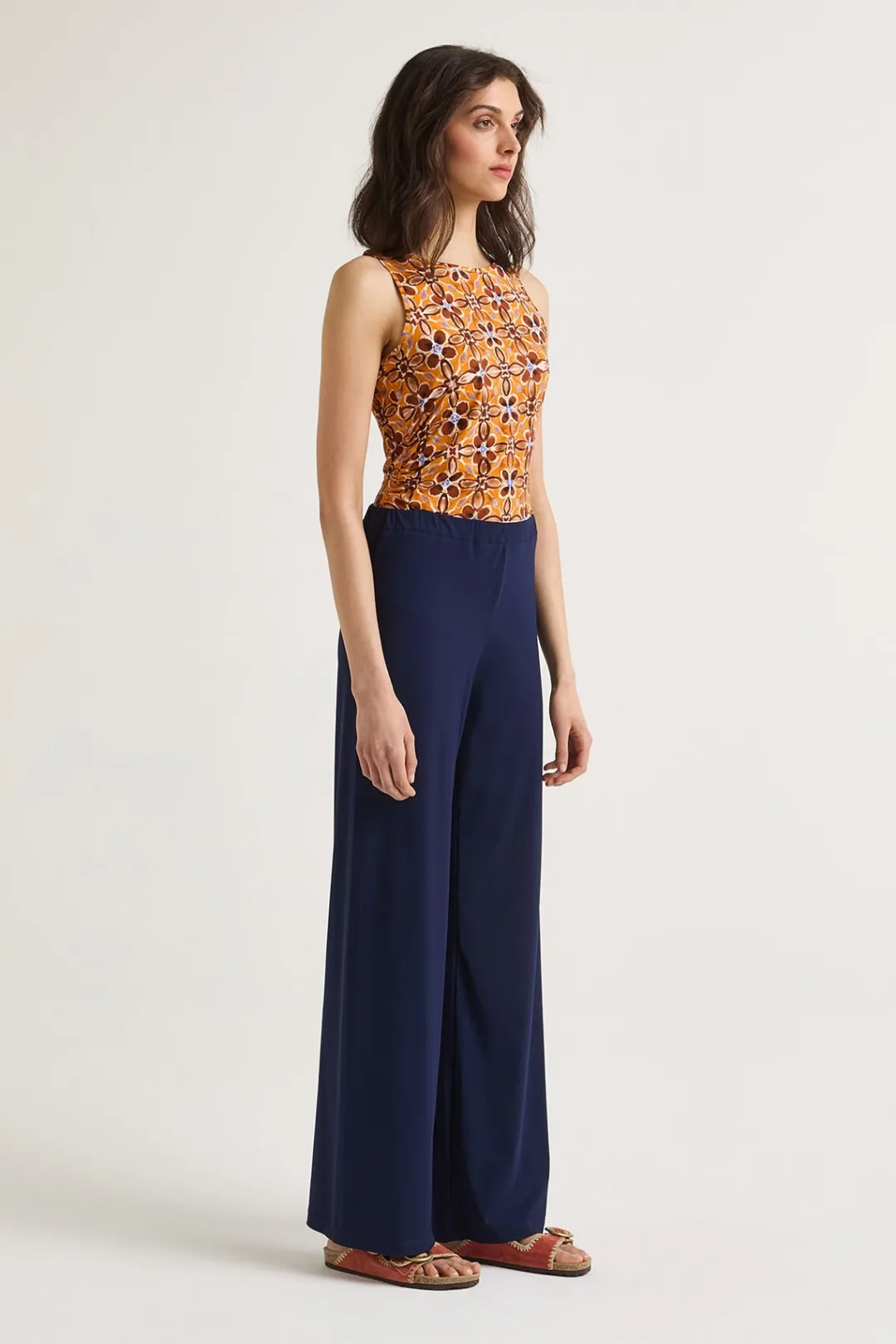 Discount Maliparmi PANTALÓN SOFT JERSEY Azul noche
