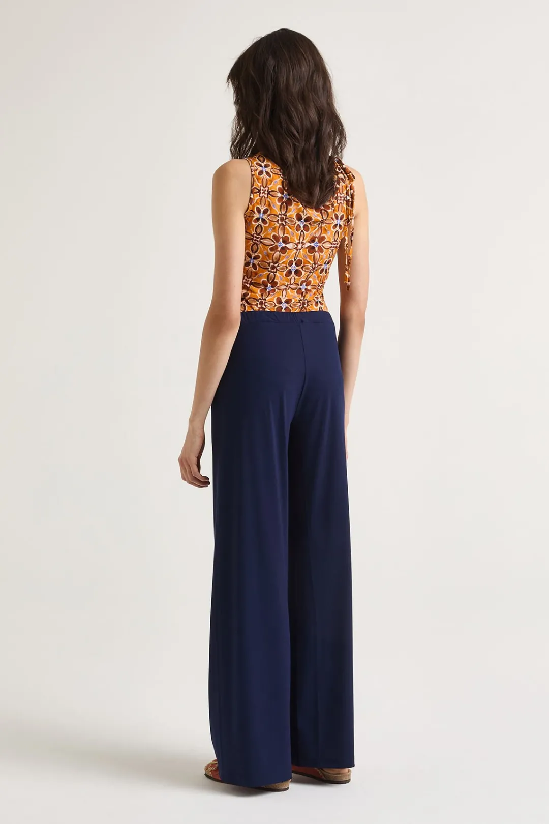 Discount Maliparmi PANTALÓN SOFT JERSEY Azul noche
