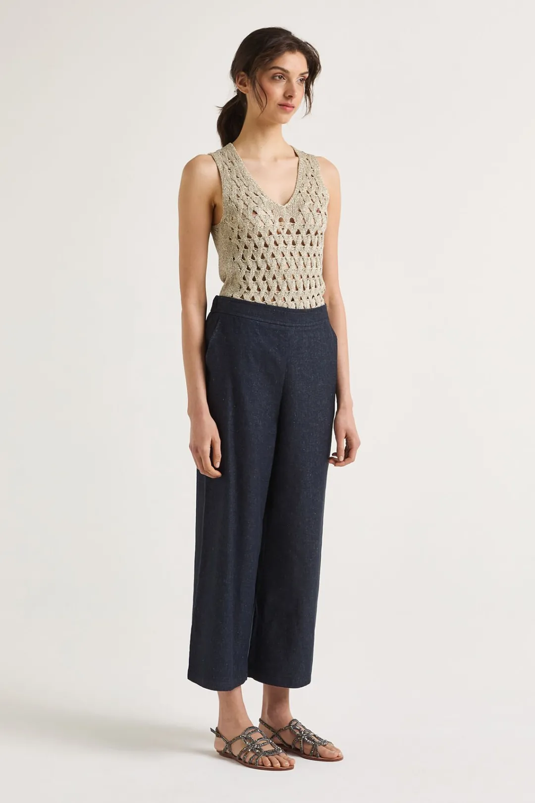 Sale Maliparmi PANTALÓN SPRING DENIM Azul noche