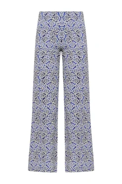 Clearance Maliparmi PANTALÓN SUMMER CORAL Azul
