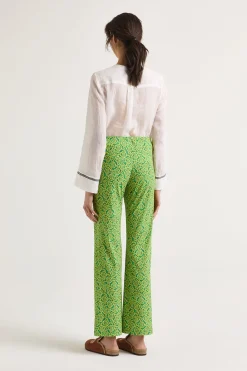 Hot Maliparmi PANTALÓN SUMMER CORAL Verde
