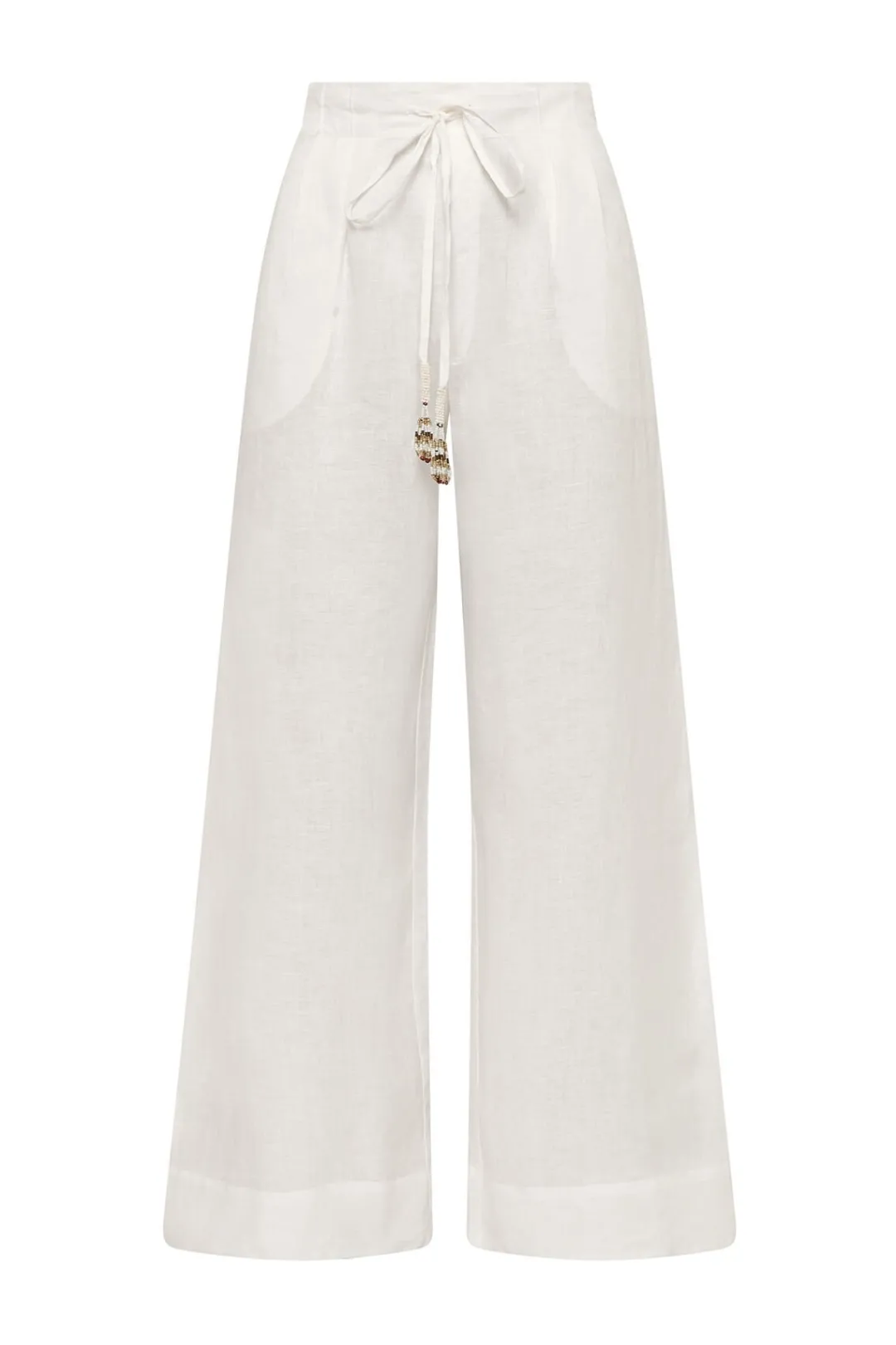 Fashion Maliparmi PANTALÓN SUMMER LINEN Blanco