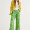 Discount Maliparmi PANTALÓN WASHED STRIPES Verde