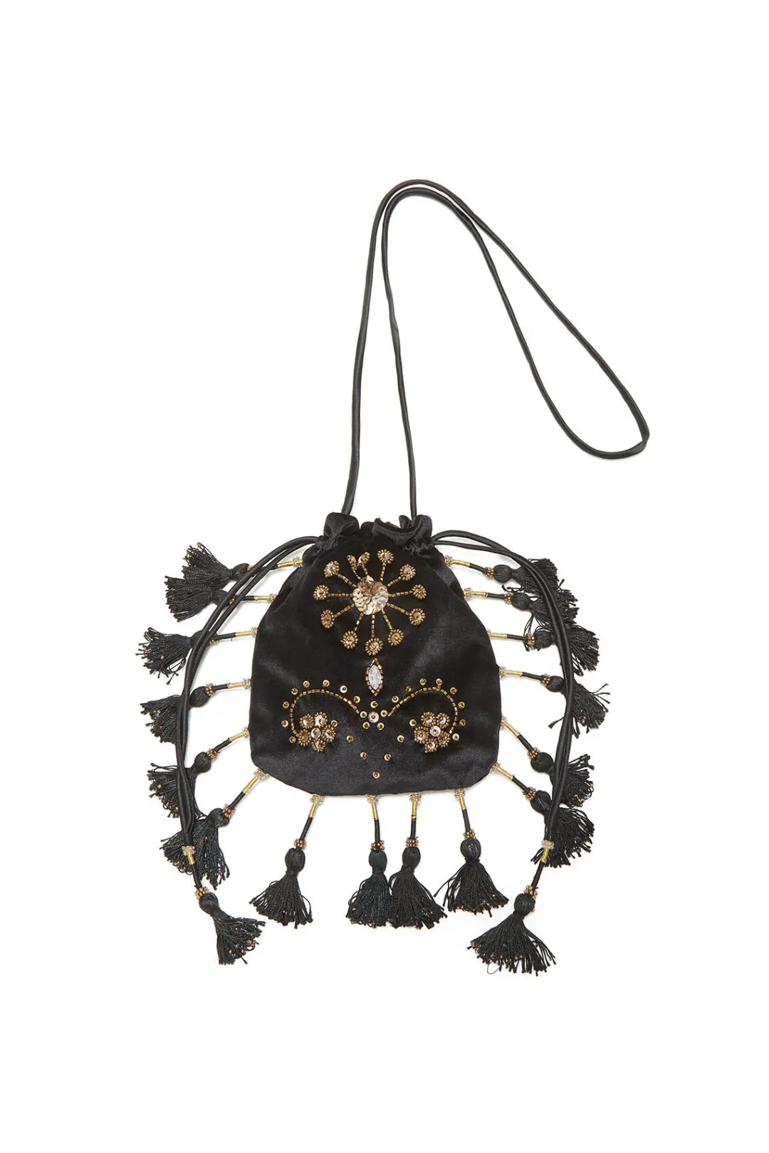 New Maliparmi POUCH THE PRECIOUS VELVET Negro