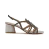 Fashion Maliparmi SANDALIAS CUT SHADED EMBROIDERY Plateado