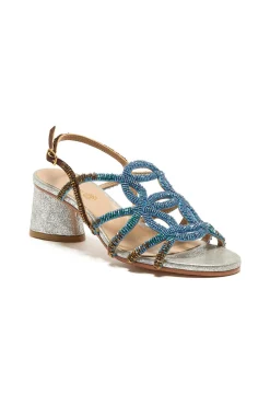 Clearance Maliparmi SANDALIAS CUT SHADED EMBROIDERY Azul