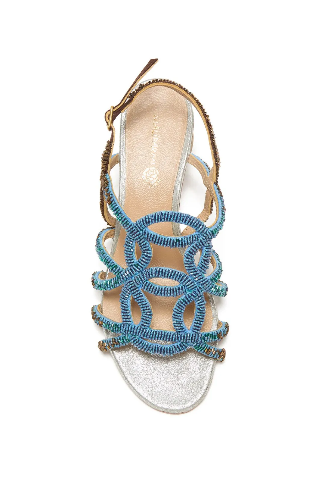 Clearance Maliparmi SANDALIAS CUT SHADED EMBROIDERY Azul