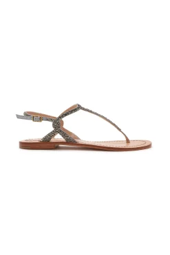 Sale Maliparmi SANDALIAS CUTS & BEADS Plateado