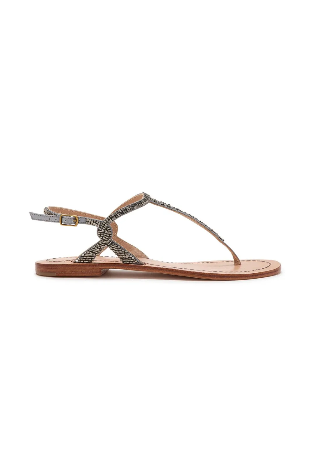Sale Maliparmi SANDALIAS CUTS & BEADS Plateado