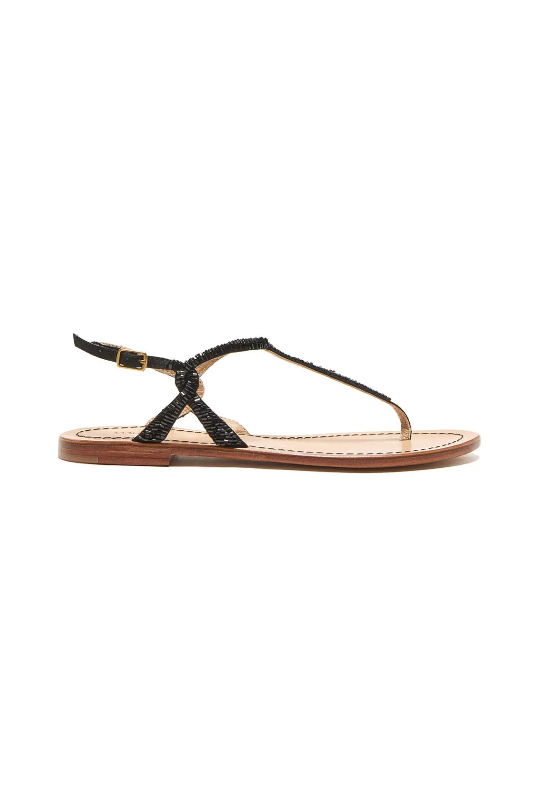Outlet Maliparmi SANDALIAS CUTS & BEADS Negro