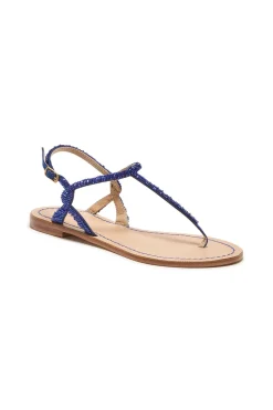 Clearance Maliparmi SANDALIAS CUTS & BEADS Azul marino