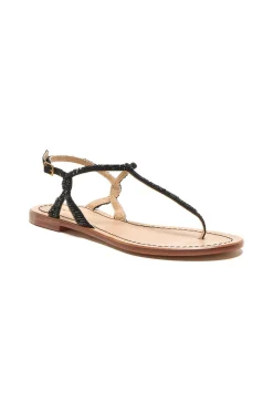 Outlet Maliparmi SANDALIAS CUTS & BEADS Negro
