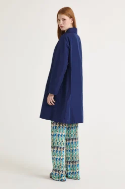 Online Maliparmi SOBRETODO MIMOSA NYLON Azul ultramar