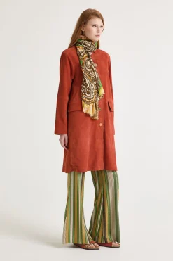 Sale Maliparmi SOBRETODO SOFT SUEDE Naranja