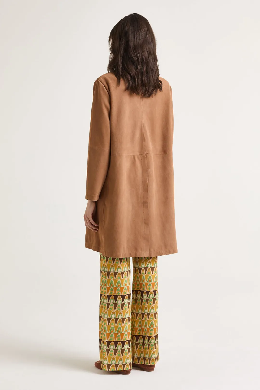 Online Maliparmi SOBRETODO SOFT SUEDE Camello