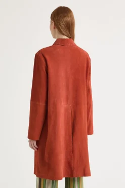 Sale Maliparmi SOBRETODO SOFT SUEDE Naranja