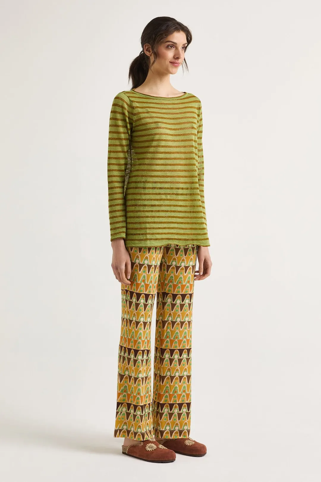 Discount Maliparmi SUÉTER SUMMER LINEN Verde