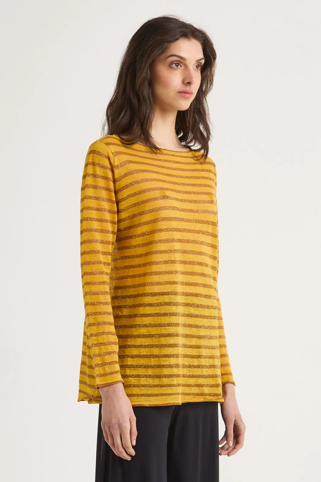 Outlet Maliparmi SUÉTER SUMMER LINEN Tabaco