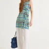 Clearance Maliparmi TOP GEOMETRIC MIMOSA Azul