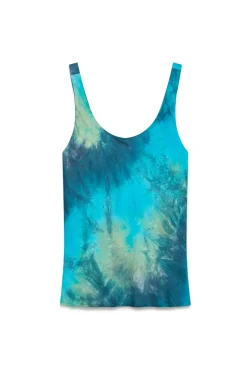 New Maliparmi TOP PRECIOUS SHADOWS Azul claro