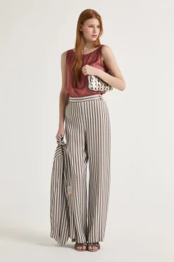 New Maliparmi TOP SHINY CADY Rojo Cedro